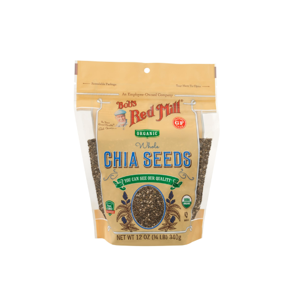 Organic Gluten Free Whole Chia Seeds (340g)