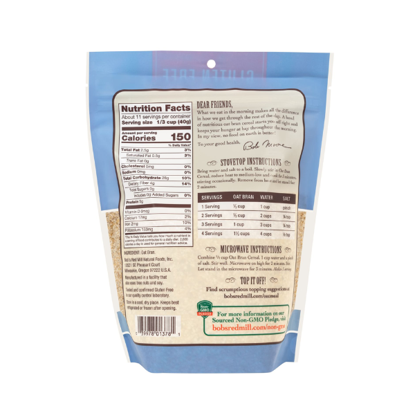 Gluten Free Oat Bran (454g) Juthour