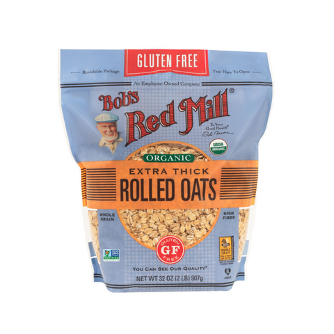 Organic Gluten Free Extra Thick Rolled Oats (907g)