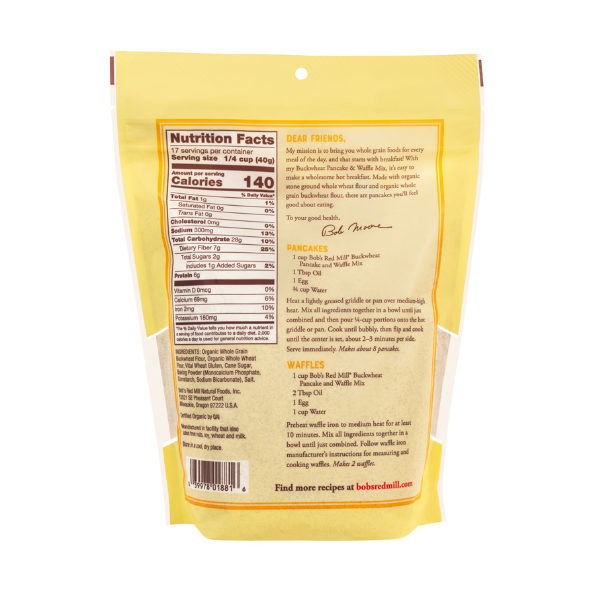 Buckwheat Pancake & Waffle Mix (680g) Juthour