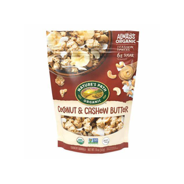 Organic Gluten Free Coconut & Cashew Butter Granola (312g)