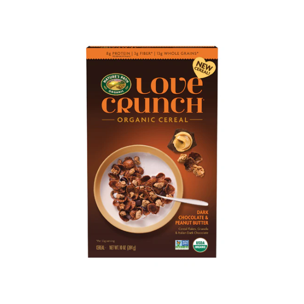 Organic Love Crunch Dark Chocolate & Peanut Butter (284g)