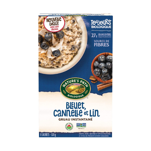 Organic Optimum Power Blueberry Cinnamon Flax Hot Oatmeal (320g)