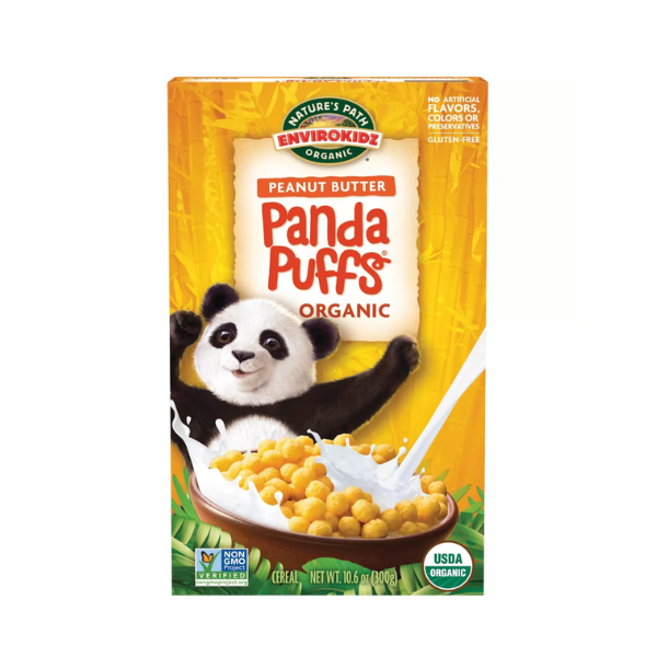 Organic  Gluten Free Panda Puffs Cereal (300g)