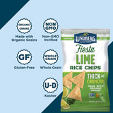 Organic Rice Chips Fiesta Lime (170g)