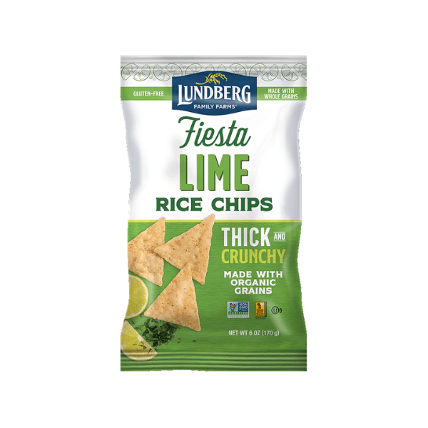 Organic Rice Chips Fiesta Lime (170g)