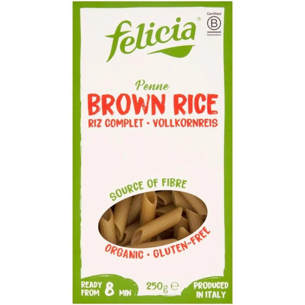 Organic Gluten Free Brown Rice Penne 250g