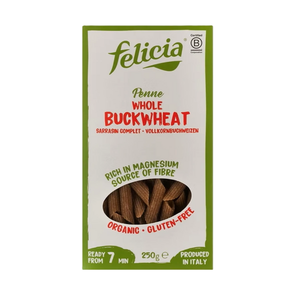 Organic Gluten Free Whole Buckwheat Penne 250g