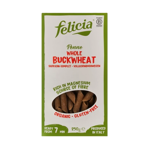 Organic Gluten Free Whole Buckwheat Penne 250g