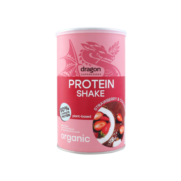 Organic Gluten Free Protein Shake Strawberry & Coconut (450g)