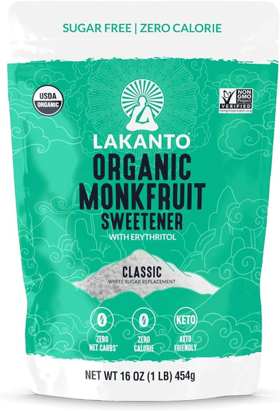 Organic Monk Fruit Sweetener Classic 454g
