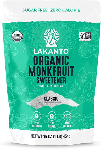 Organic Monk Fruit Sweetener Classic 454g