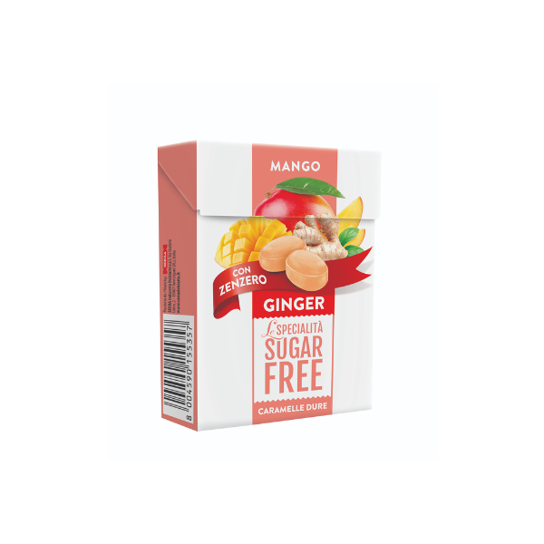 Sugar Free Mango & Ginger Hard Candies (50g)