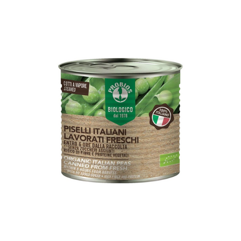 Organic Steamed Peas in Water (340g)