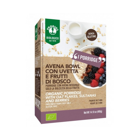 Organic Gluten Free Porridge with Oat Flakes &Berries (400g)
