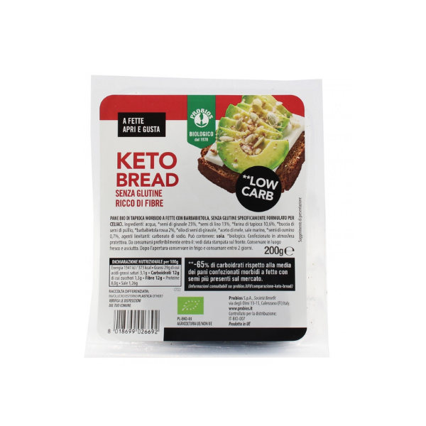 Organic Gluten Free Keto Bread with Beetroot (200g)