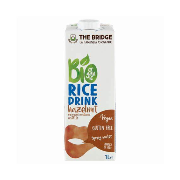 Organic Gluten Free Rice Drink with Hazelnut (1L)