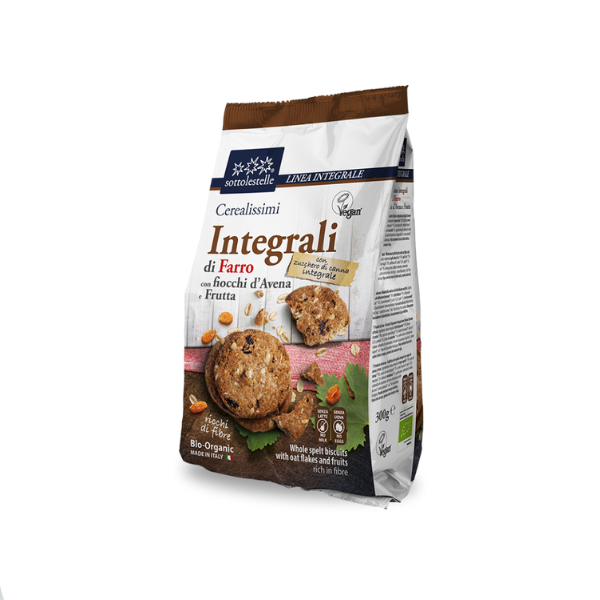 Organic Whole Spelt with Oats & Fruits Cookies (250g)
