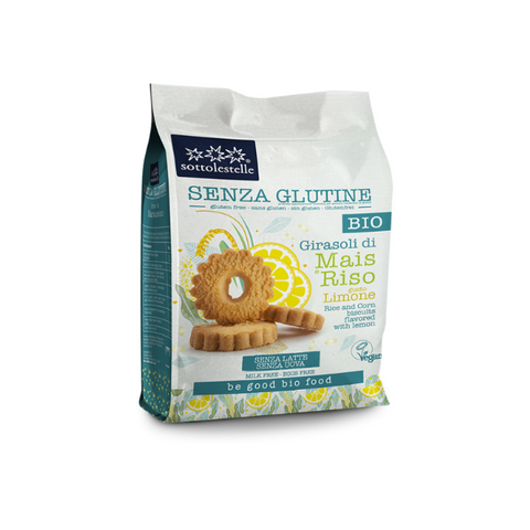 Organic Gluten-Free Corn & Rice with Lemon Cookies (250g)