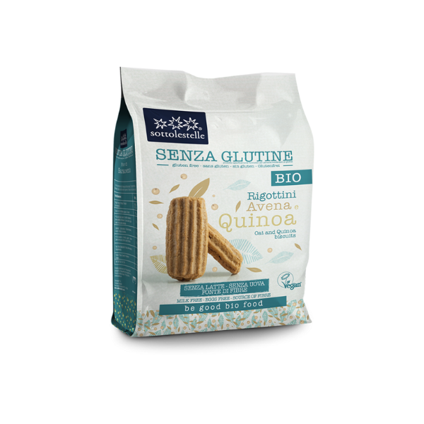 Organic Gluten-Free Oats & Quinoa Rigottini (250g)