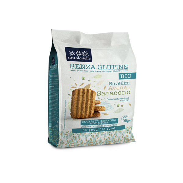 Organic Gluten-Free Whole Oats & Buckwheat Cookies (250g)