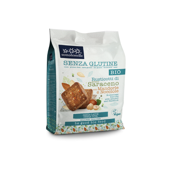 Organic Gluten-Free Buckwheat Almonds & Hazelnuts Biscuit (250g)