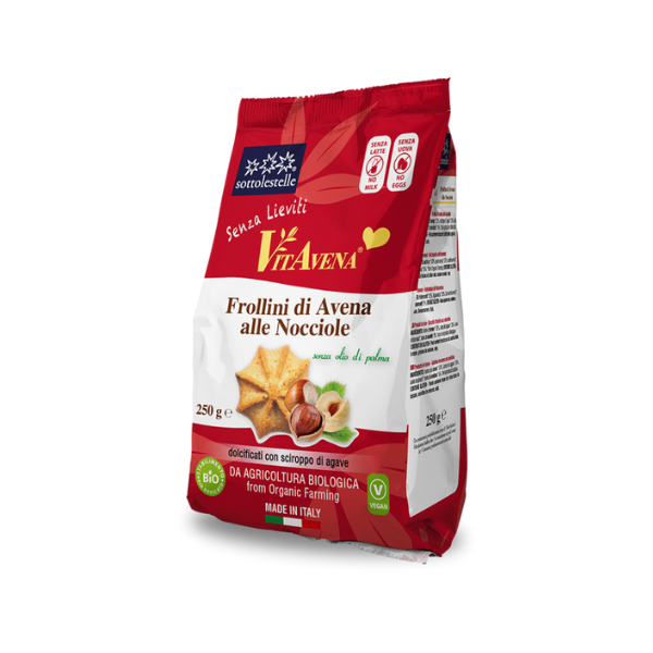 Organic Gluten-Free Oatmeal & Hazelnut Cookies (250g)