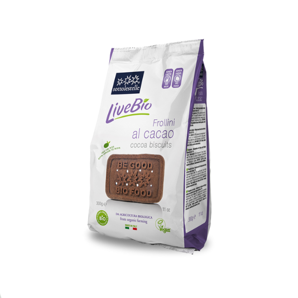 Organic Live Bio Cookies with Cocoa (300g)