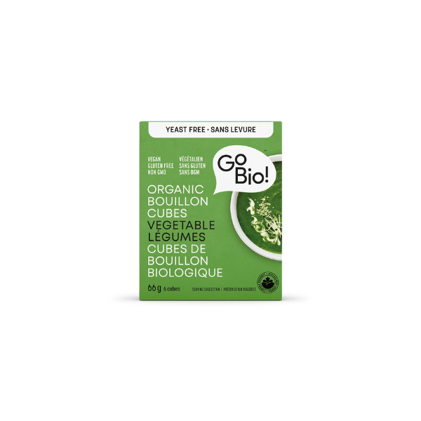 Organic Gluten Free Bouillon Vegetable Yeast Free Cubes (66g)