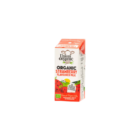 Organic Strawberry Semi skimmed Milk (200ml)