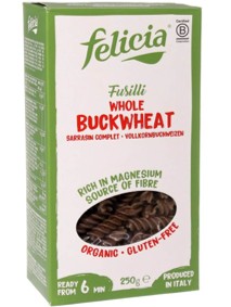 Organic Gluten Free Whole Buckwheat Fusilli 250g
