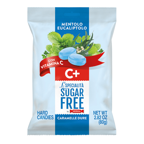 Sugar Free Gluten Free Menthol Eucalyptus C+ Hard Candies 80g