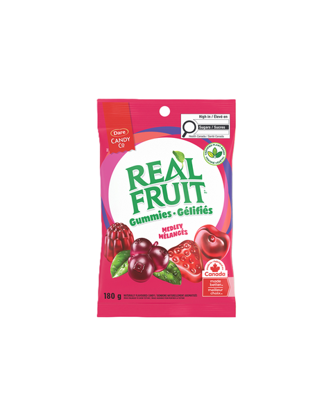 Gluten Free Real Medley Fruit Gummies 180g