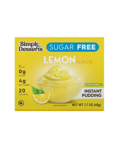 Sugar Free Gluten Free Lemon Instant Pudding 48g