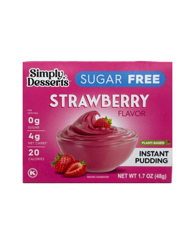 Sugar Free Gluten Free Strawberry Instant Pudding 48g