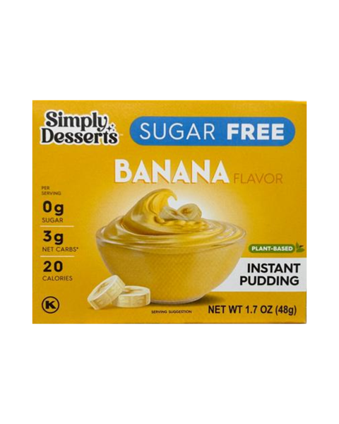 Sugar Free Gluten Free Banana Instant Pudding 48g