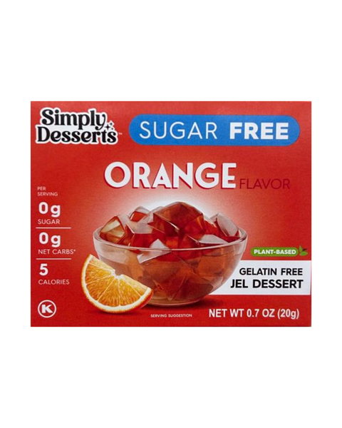Sugar Free Gluten Free Orange Jel Dessert 20g