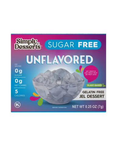 Sugar Free Gluten Free Unflavored Jel Dessert 7g
