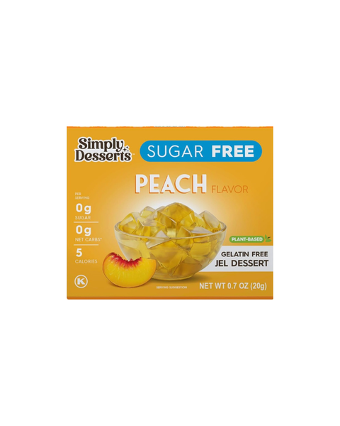 Sugar Free Gluten Free Peach Jel Dessert 20g