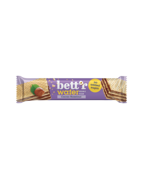 Organic Sugar Free Wafer with Hazelnut & Cacao 30g