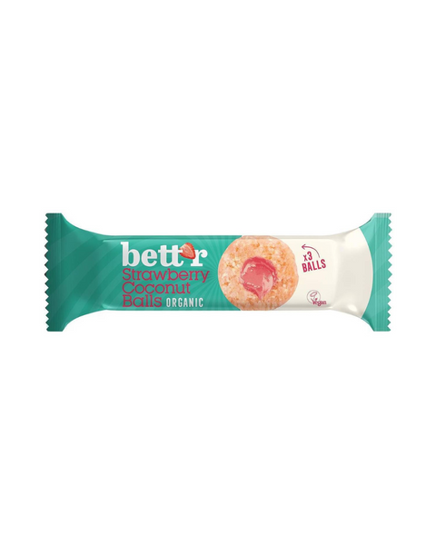 Organic Gluten free Coconut & Strawberry Balls 45g