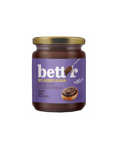 Organic sugar free Hazelnut Spread 250g