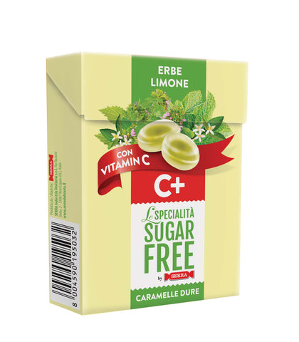 Sugar Free Gluten Free Herbs & Lemon C+ Hard Candies 50g