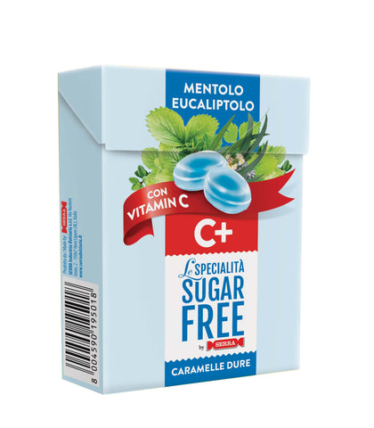 Sugar Free Gluten Free Menthol Eucalyptus C+ Hard Candies 50g