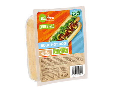 Gluten Free Hot Dog Buns Bread 4*65g