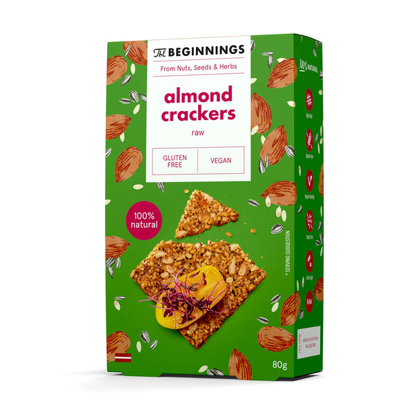 Gluten Free Almond Crackers 80g