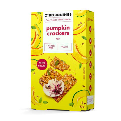 Gluten Free Pumpkin Crackers 80g