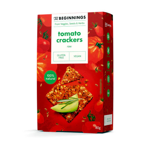 Gluten Free Tomato Crackers 80g
