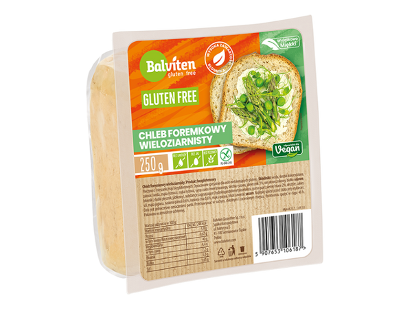 Gluten Free Sliced Bread with Seeds 250g