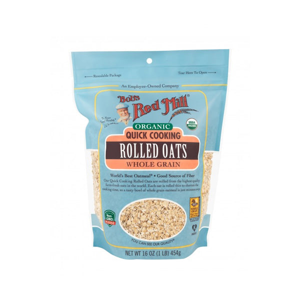 Organic Quick Cooking Rolled Oats (454g)